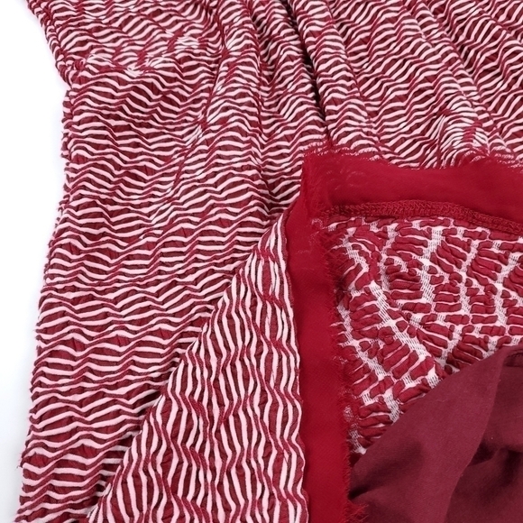 Anthropologie Maeve Red Thick Knit Weave Dress XSP - Picture 15 of 16